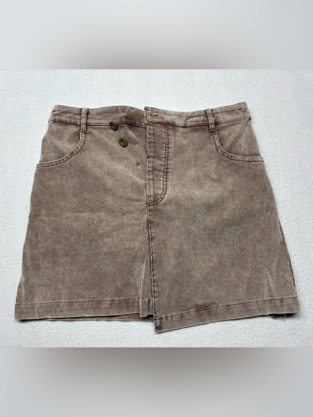 Sadie & Sage Women's Size S Cotton Mini-Corduroy Skirt w/Porkchop Pockets